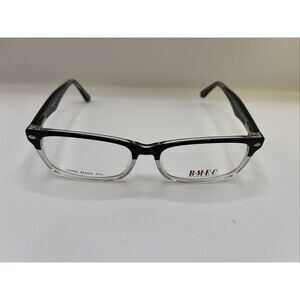 Bmec Eyeglasses Big Twist Black Rectangle Designer Frames Demo Lens 56-18-150